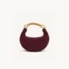 Sculpted Velvet Burgundy Bag