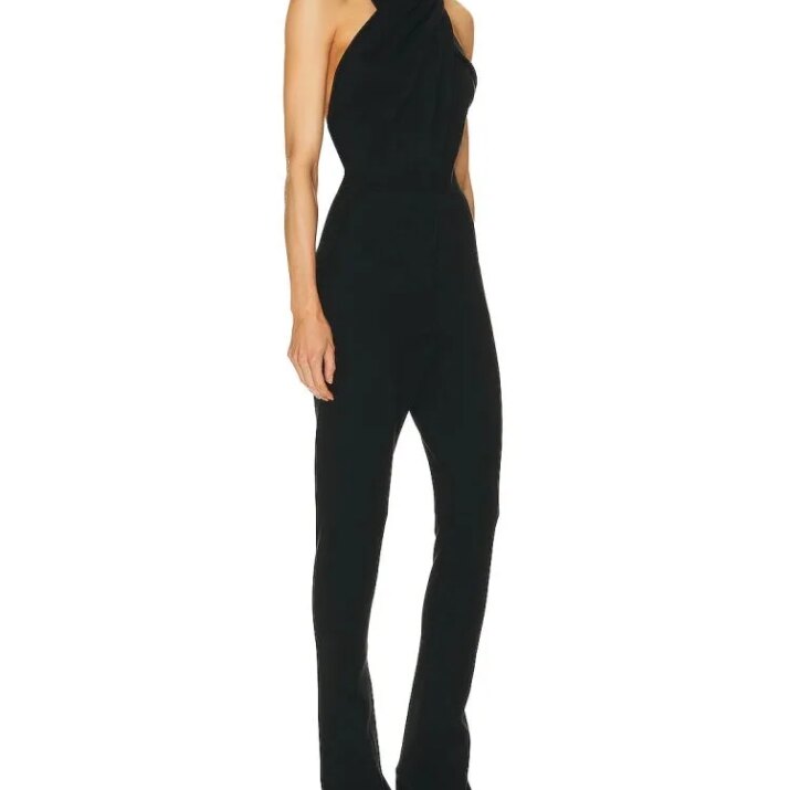 black jumpsuit