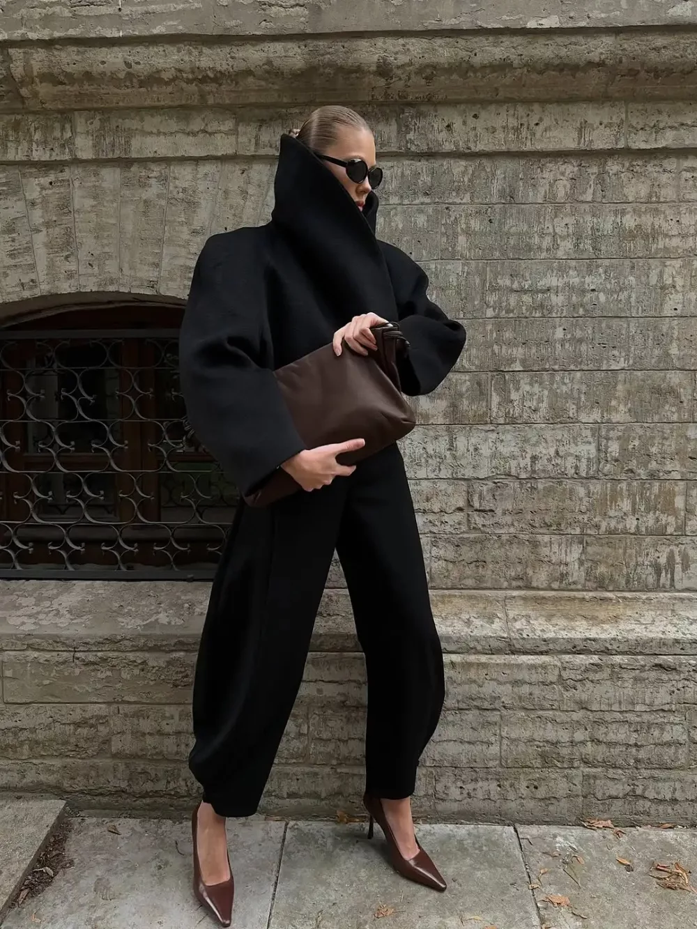 Structured Black Sculptural Jacket