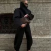 Structured Black Sculptural Jacket