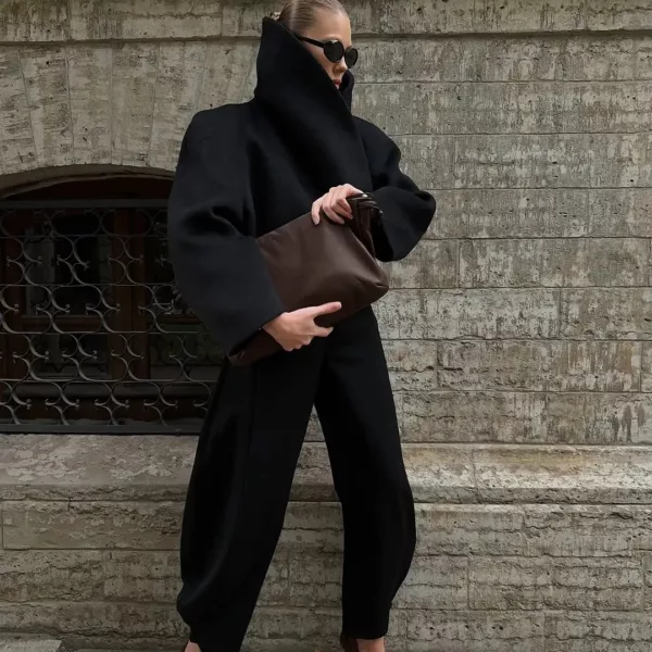 Structured Black Sculptural Jacket
