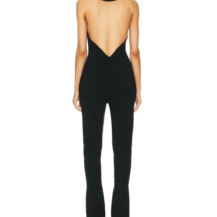 black jumpsuit