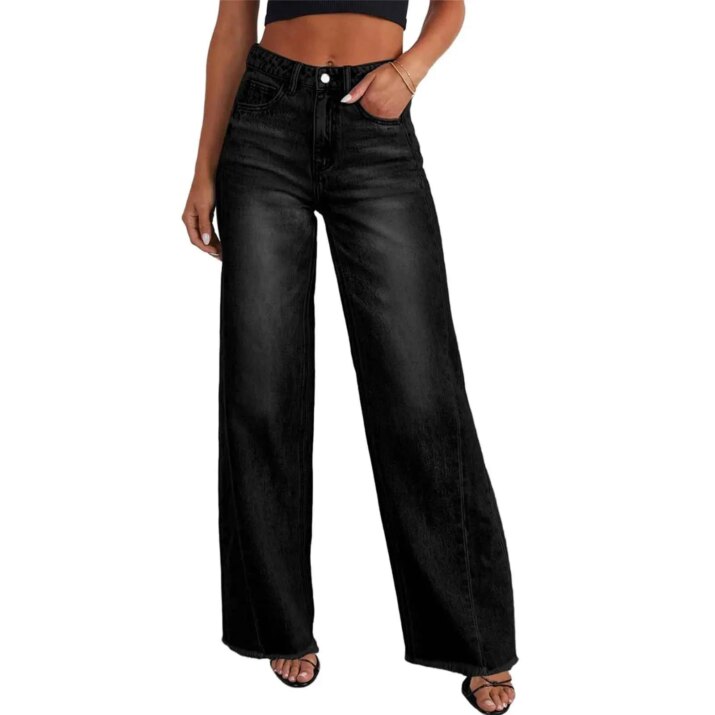 High Waisted Wide-Leg Jeans - Image 3
