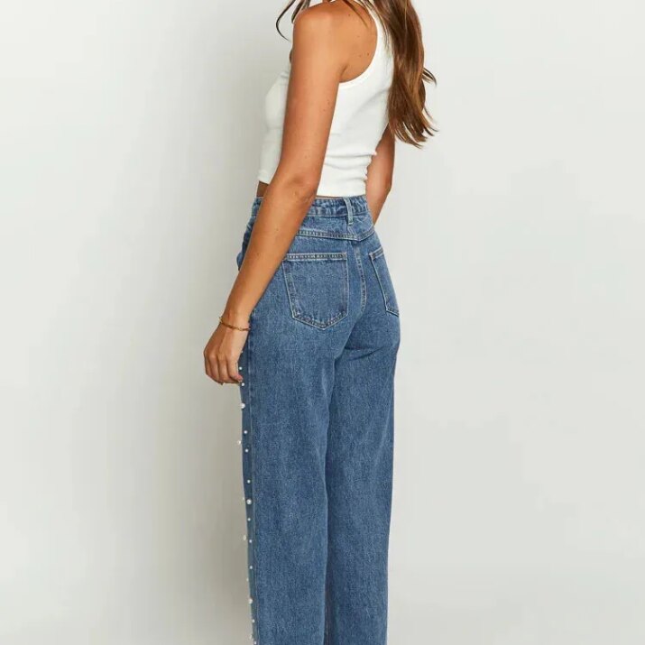 Beaded Straight-Leg Jeans - Image 3