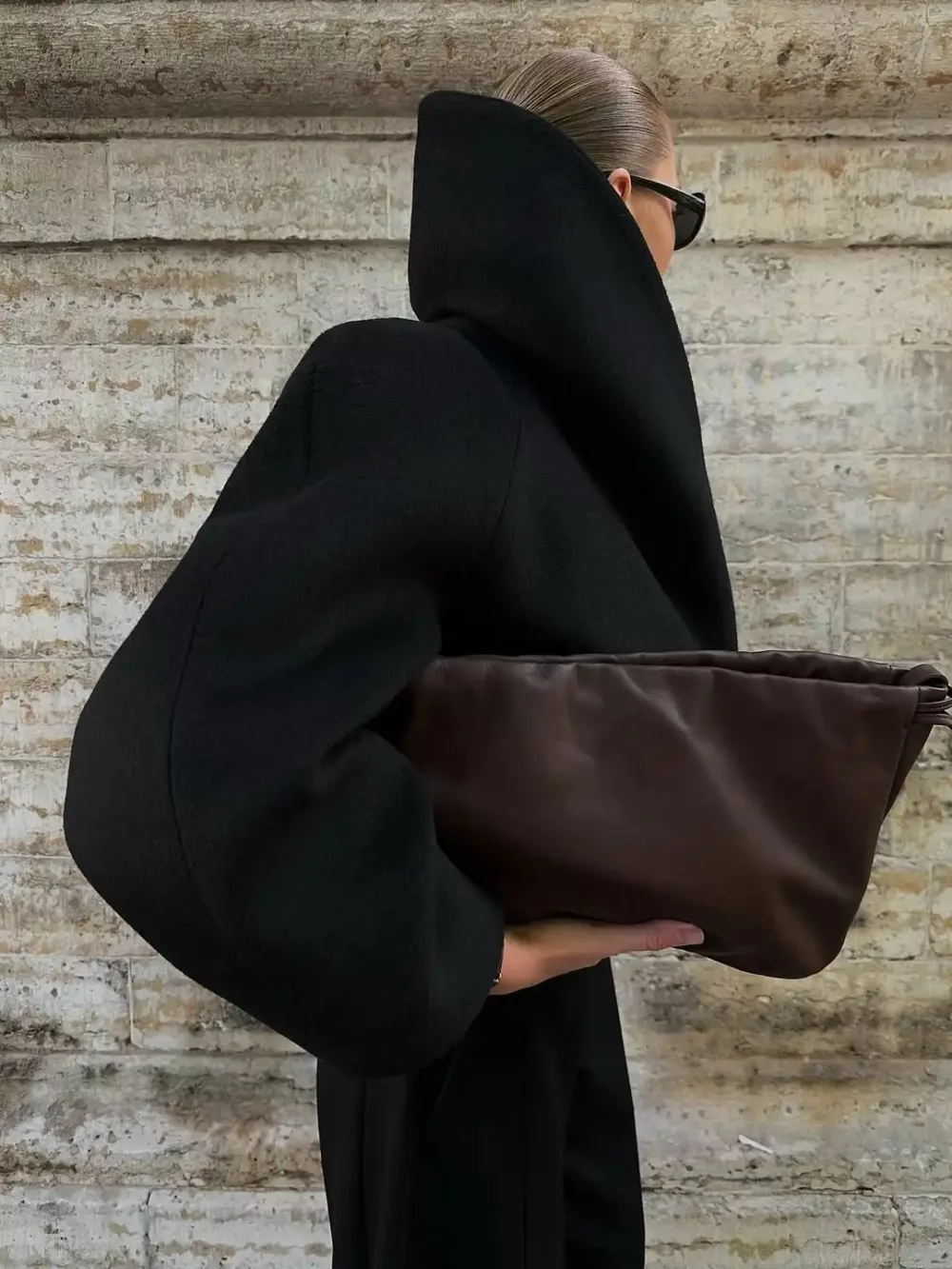 Structured Black Sculptural Jacket - Image 6