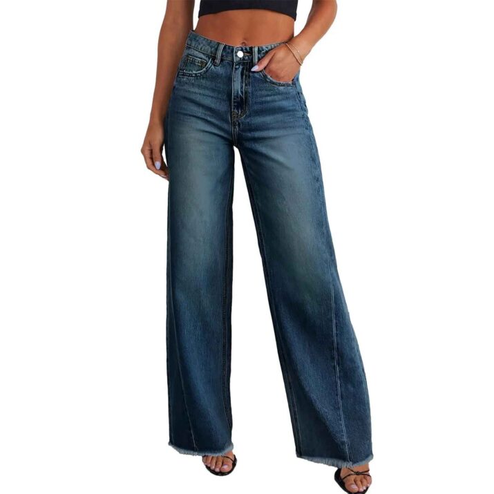 High Waisted Wide-Leg Jeans - Image 9