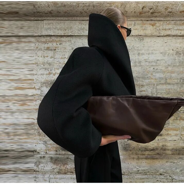 Structured Black Sculptural Jacket