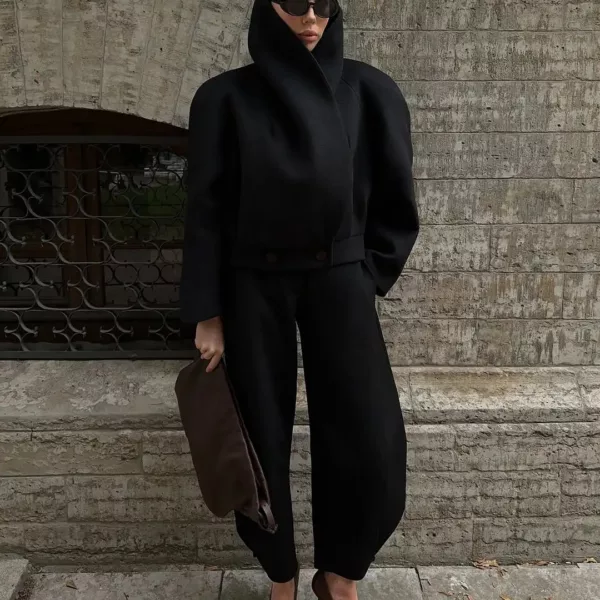 Alternative view of Structured Black Sculptural Jacket