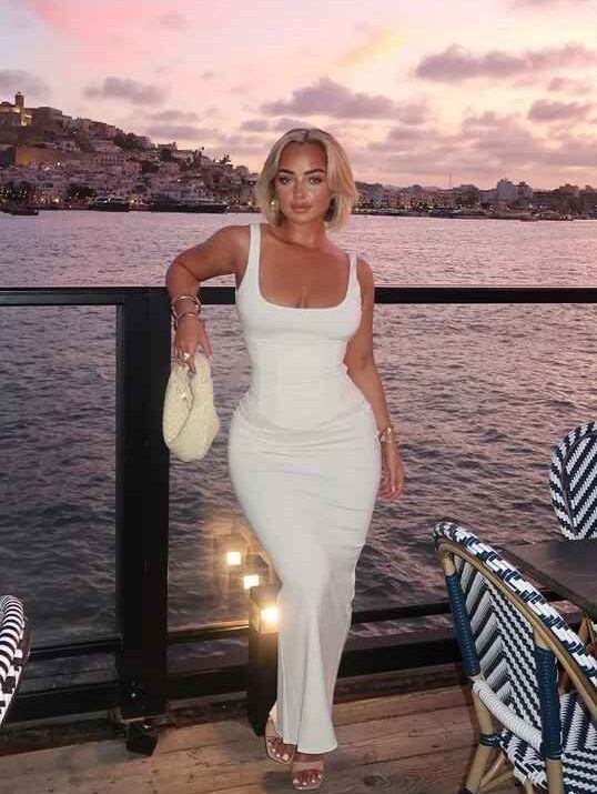 Lace-Up Backless Maxi Dress Dresses - Beniz Kloset