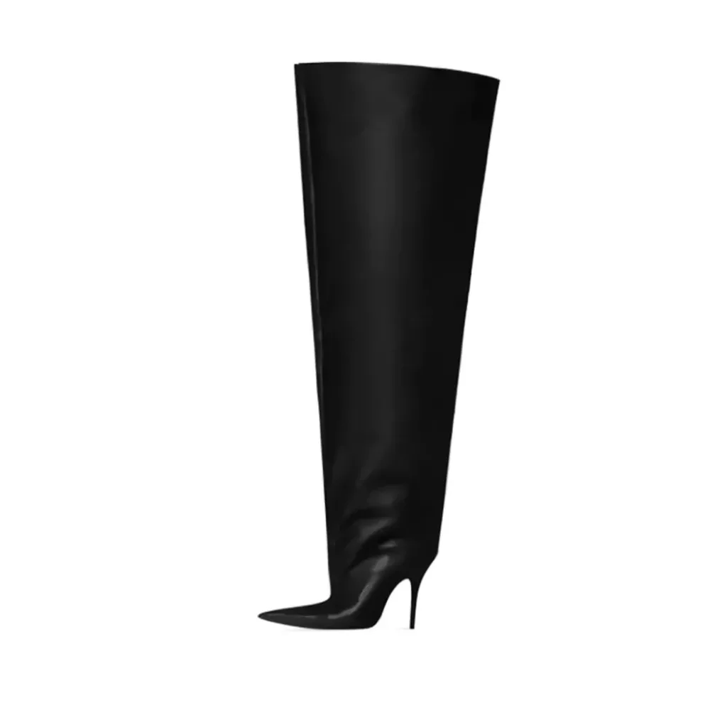 Black over the knee boots