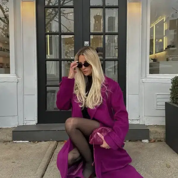 Double-Breasted Long Coat