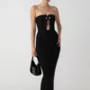 Strapless Hollow Out Bandage Dress