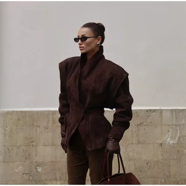 Vintage Suede Oversized Jacket