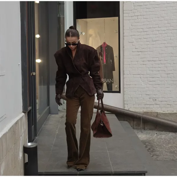 Vintage Suede Oversized Jacket