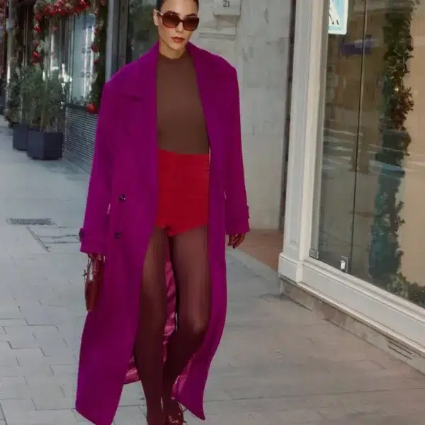 Double-Breasted Long Coat