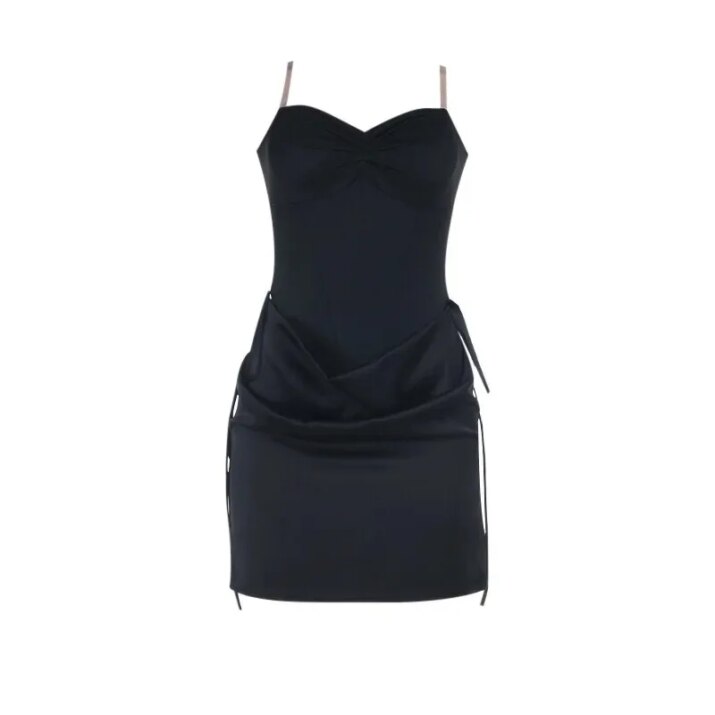 Corset Satin Mini Dress - Image 3