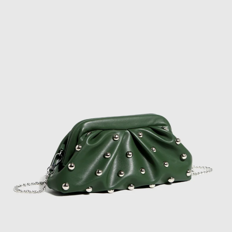 Rivet Pillow Shoulder Bag