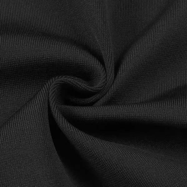 Black Cut-Out Mesh Panel Maxi Dress