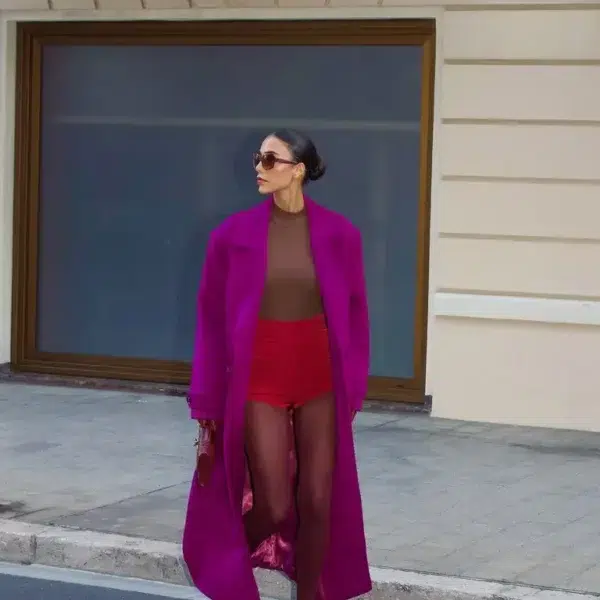 Double-Breasted Long Coat