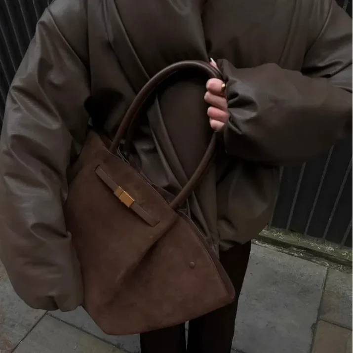 Faux Leather Puffer Jacket - Image 10