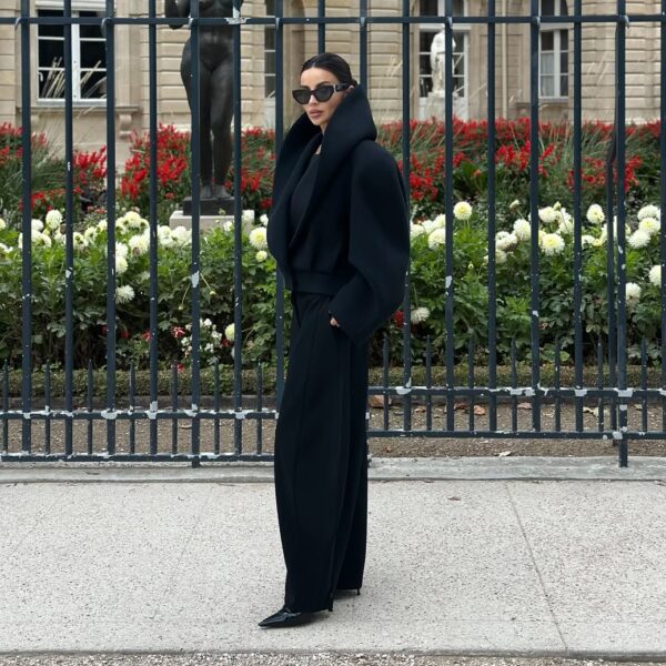 Structured Black Sculptural Jacket